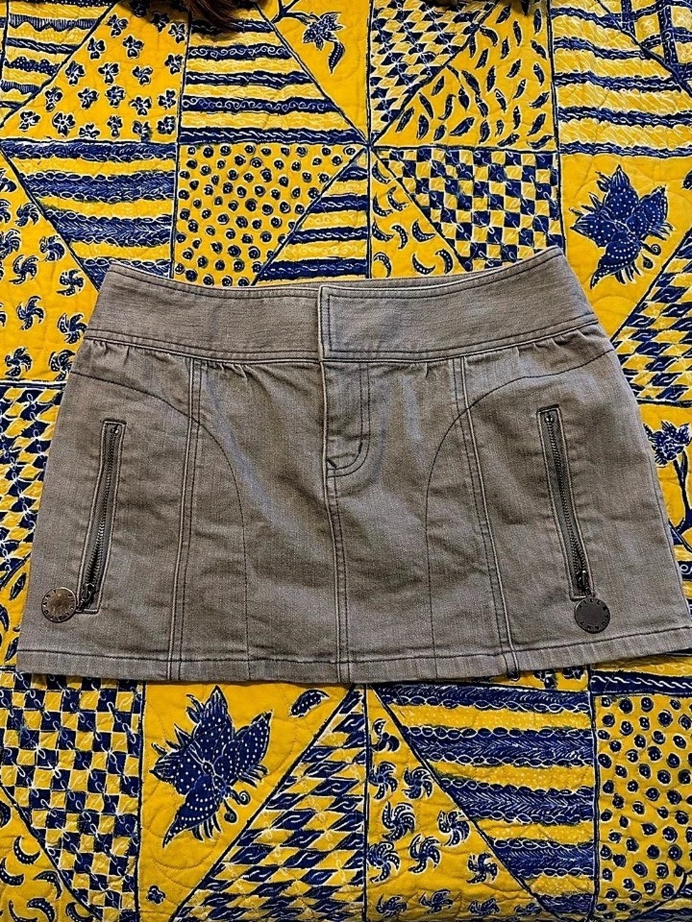 J. Jill Cargo Mini Skirt Gray Size 2